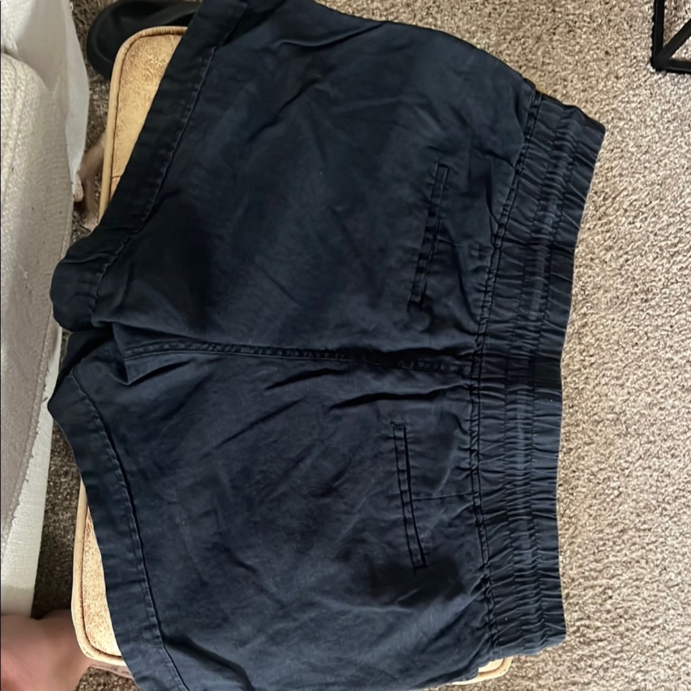 Black Drawstring Shorts - Picture 3 of 5